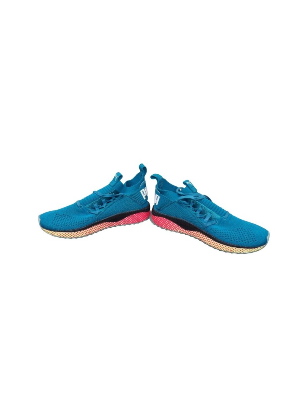 Puma Evoknit Hybrid Rocket KIDS Athletic Sneakers Blue/Multicolor 4.5